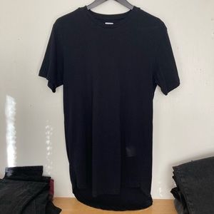Zara Black Tee Long Length